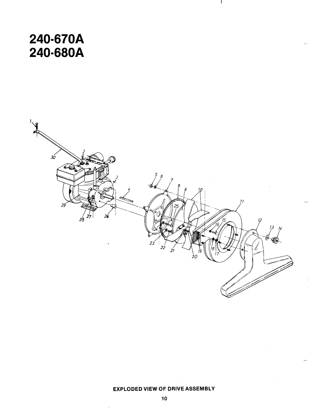 MTD 240-670A, 240-680A manual 