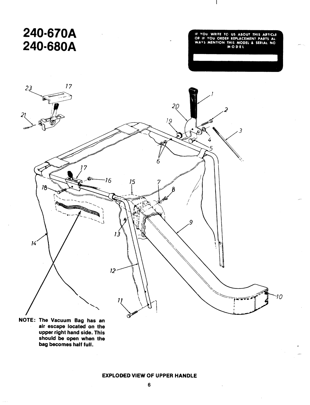 MTD 240-670A, 240-680A manual 