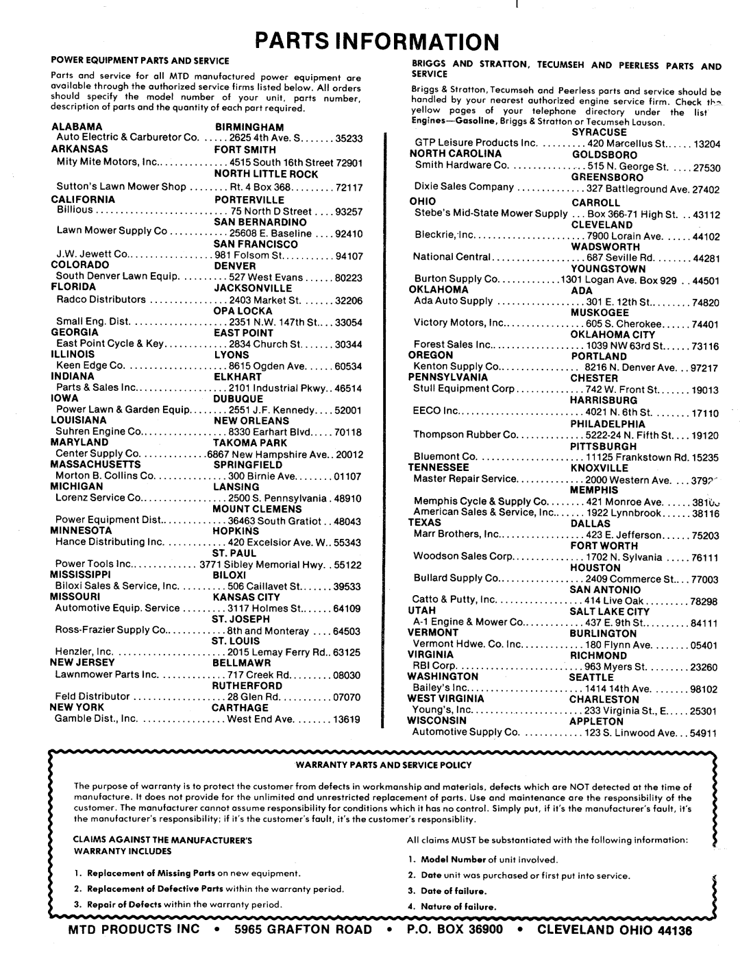 MTD 240-690A, 240-688A manual 