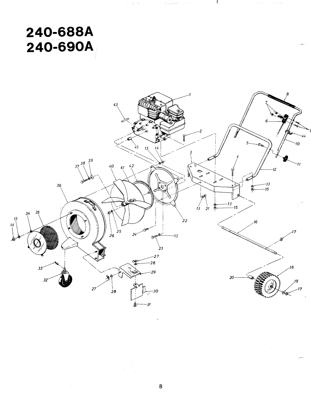 MTD 240-690A, 240-688A manual 