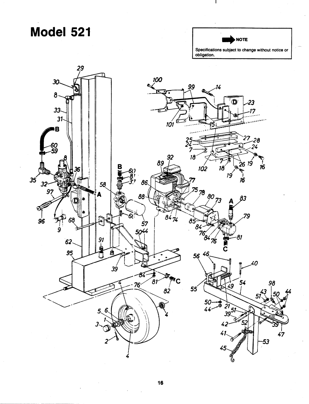 MTD 241-521-000 manual 