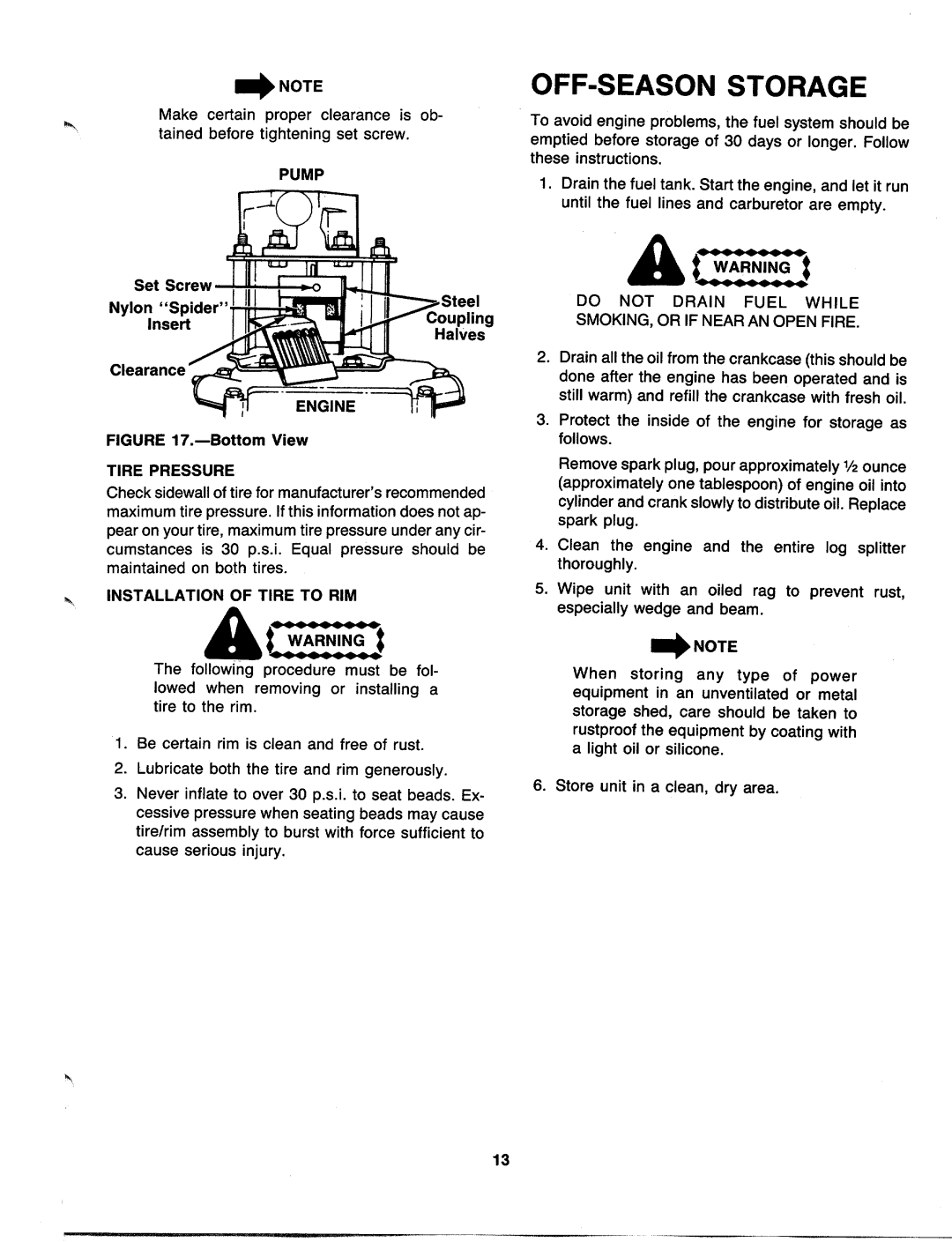 MTD 241-623-000, 241-622-000 manual 