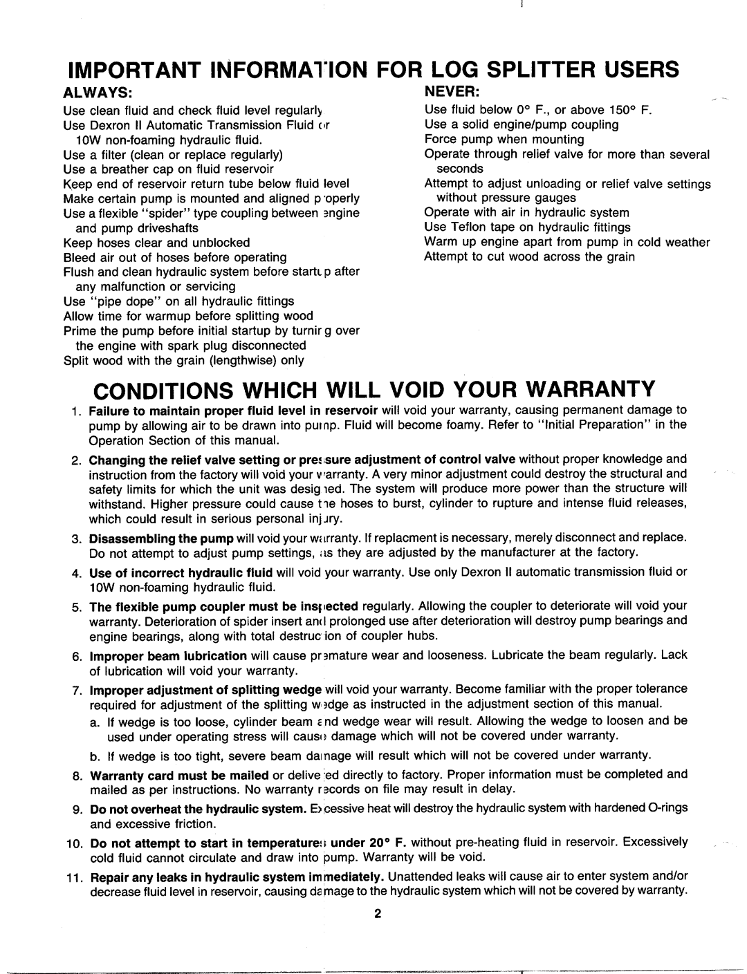 MTD 241-622-000, 241-623-000 manual 