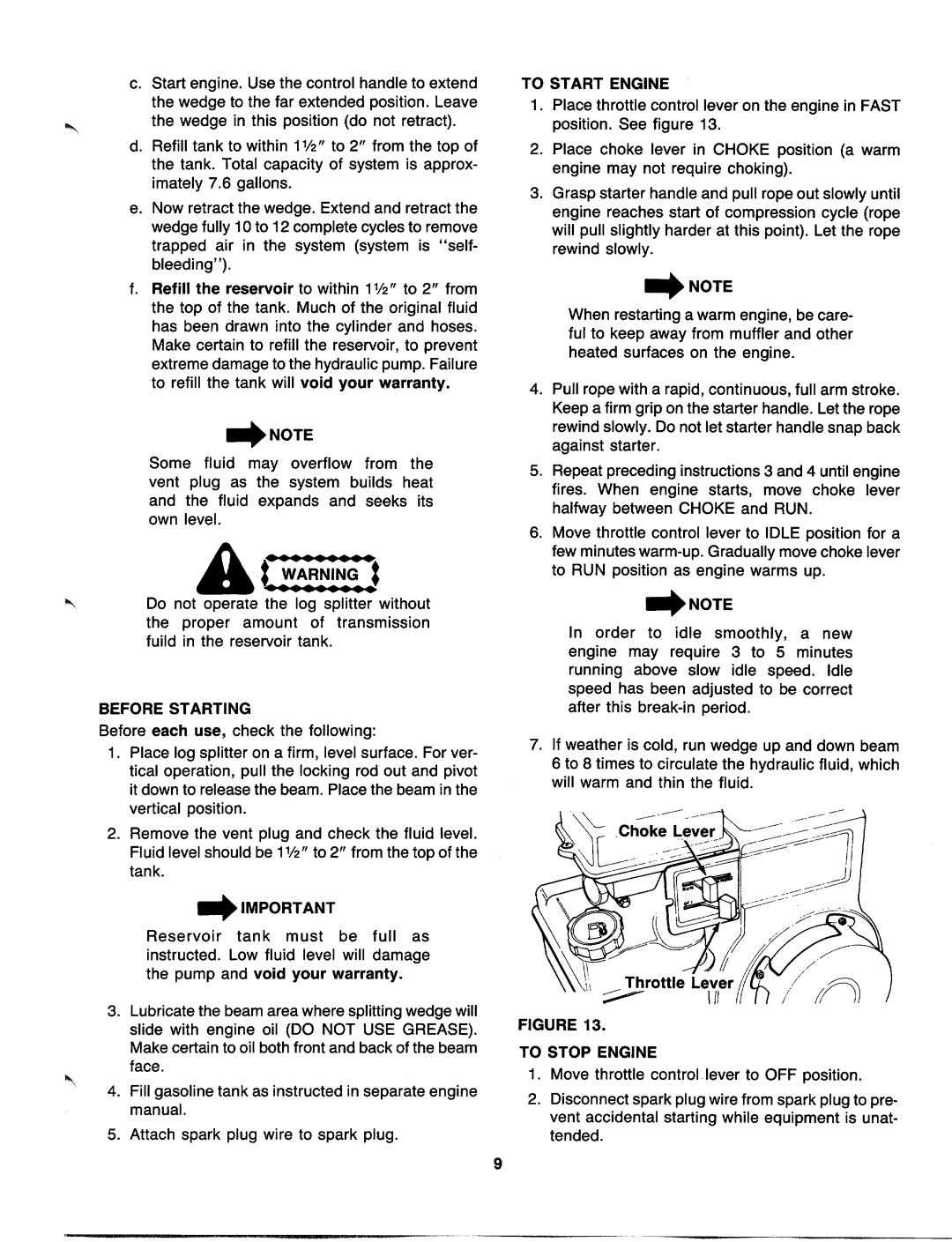 MTD 241-623-000, 241-622-000 manual 