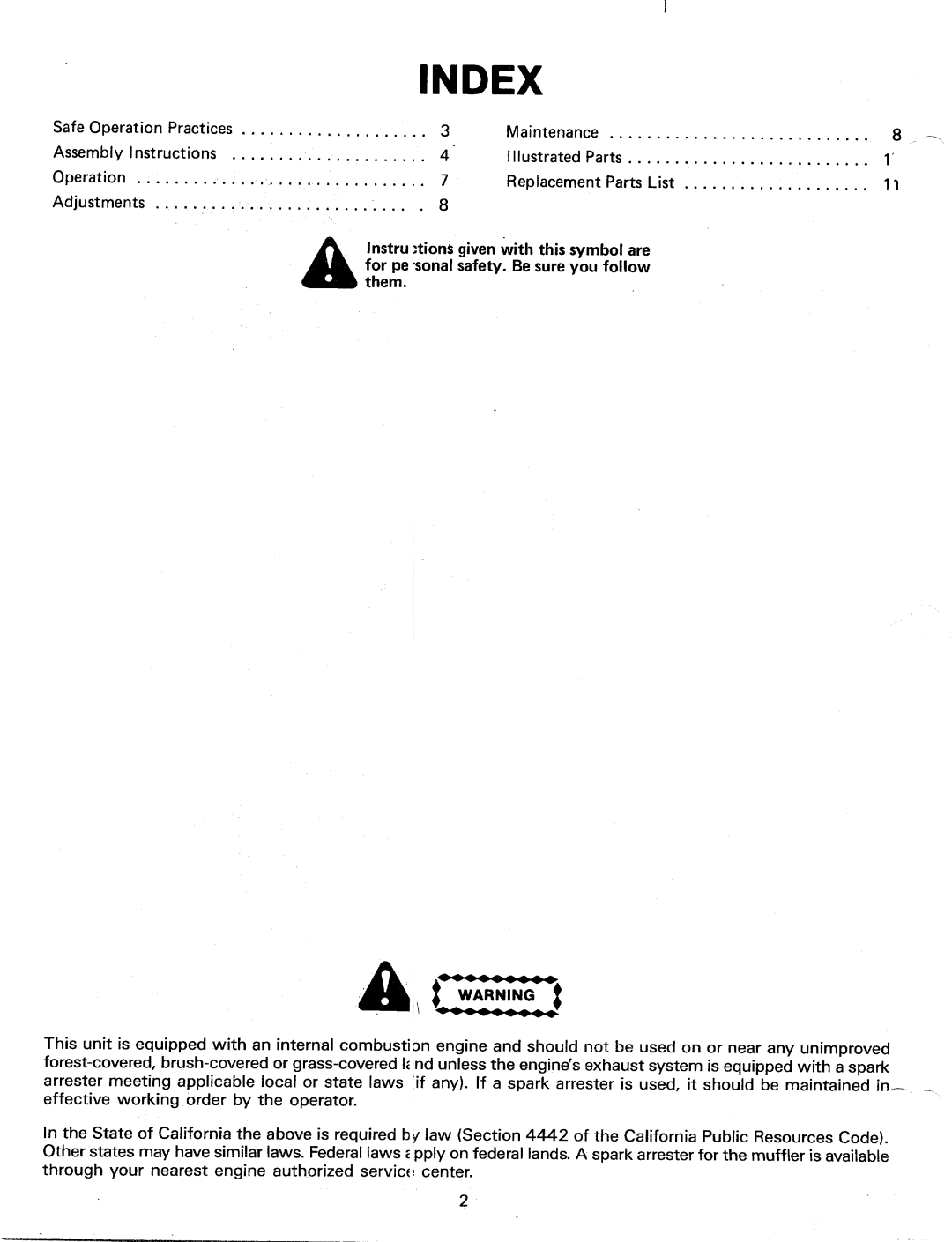 MTD 241-660-000, 241665 manual 