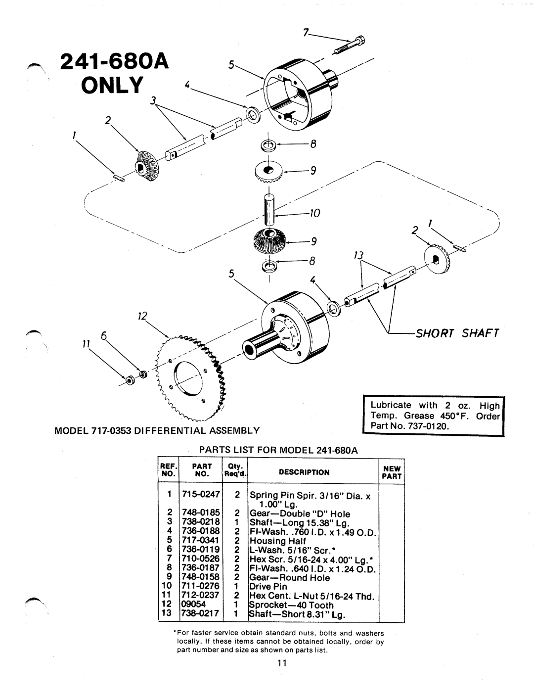 MTD 241-670A, 241-680A manual 