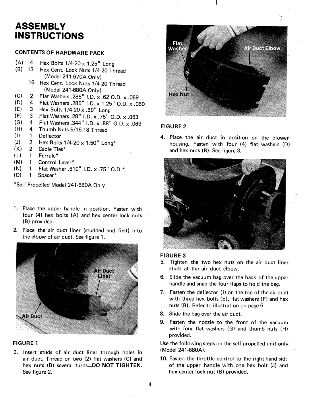 MTD 241-680A, 241-670A manual 