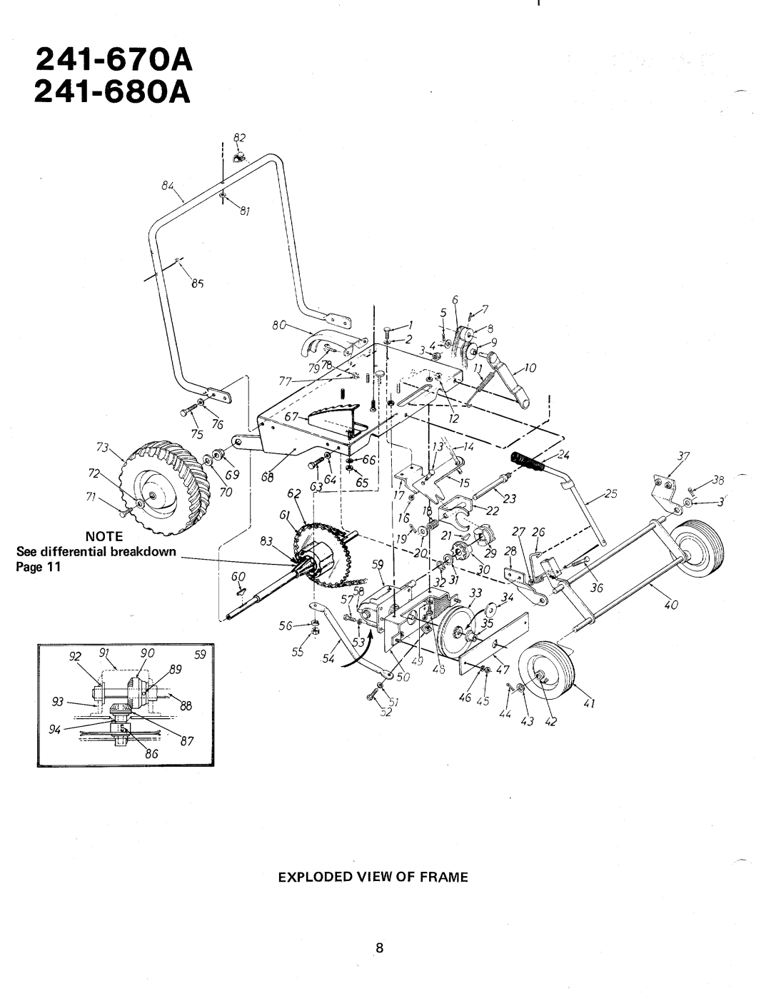 MTD 241-680A, 241-670A manual 