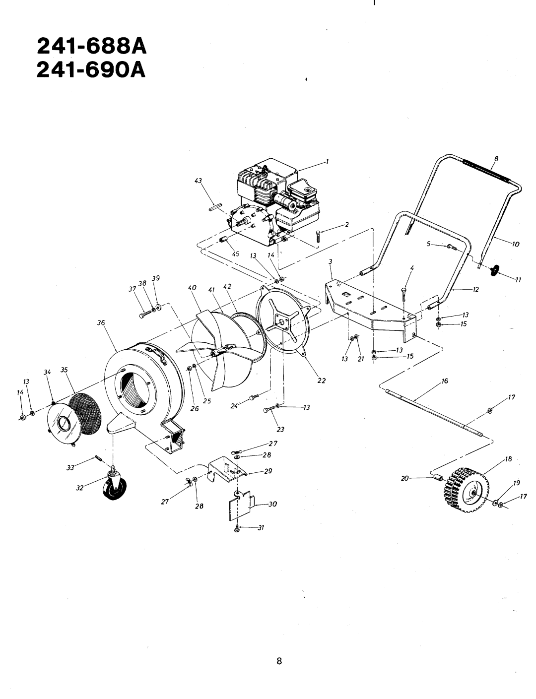 MTD 241-688A, 241-690A manual 