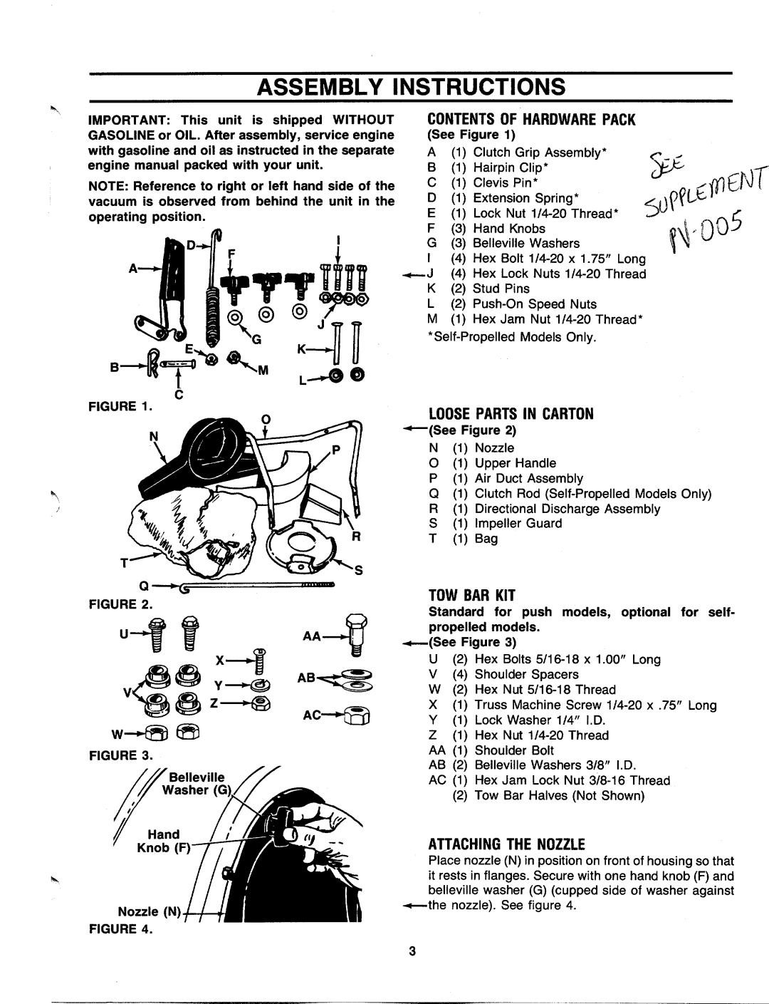 MTD 241677, 241-689-000, 241687, 241-675-000, 241-685-000 manual 