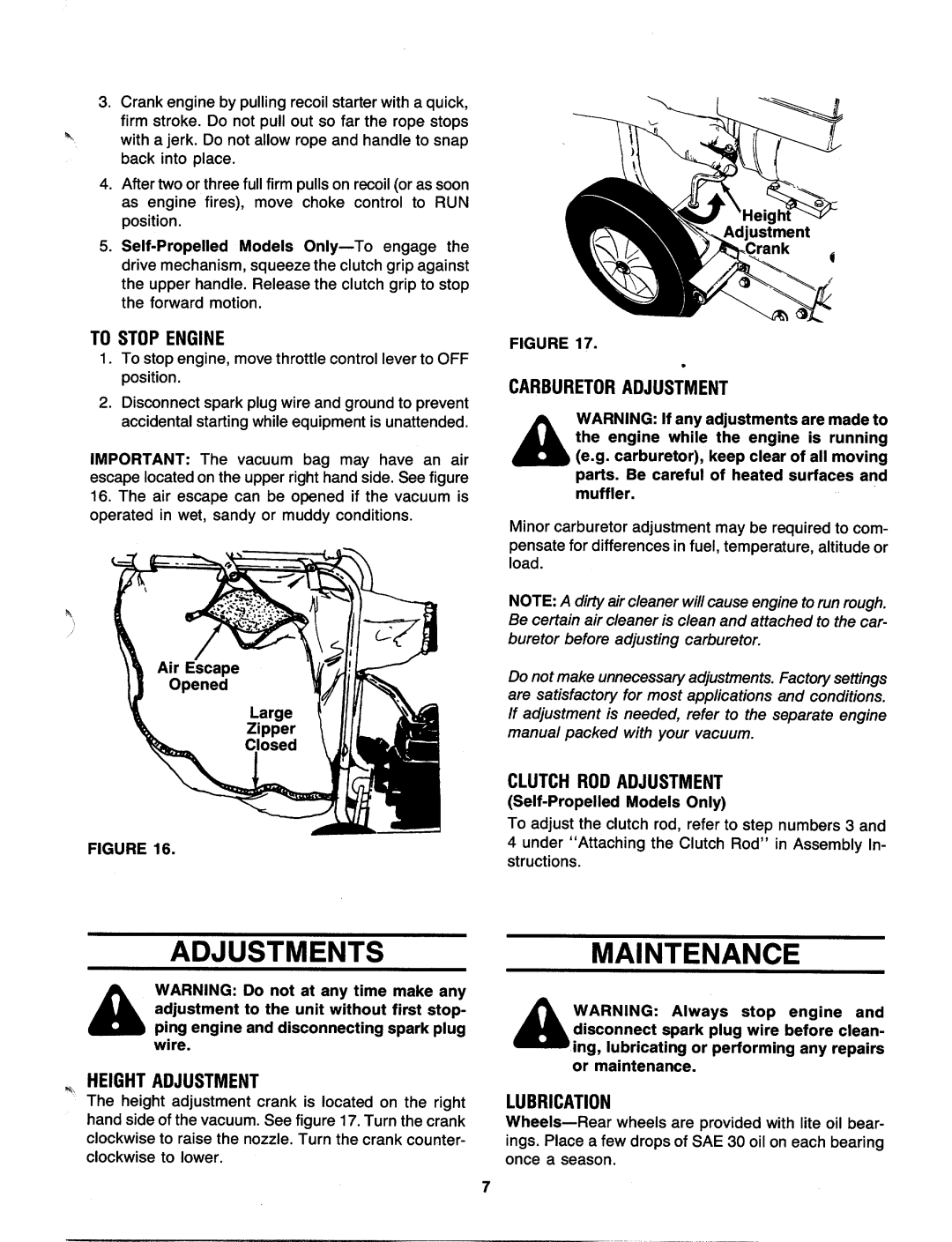 MTD 241-675-000, 241-689-000, 241687, 241677, 241-685-000 manual 