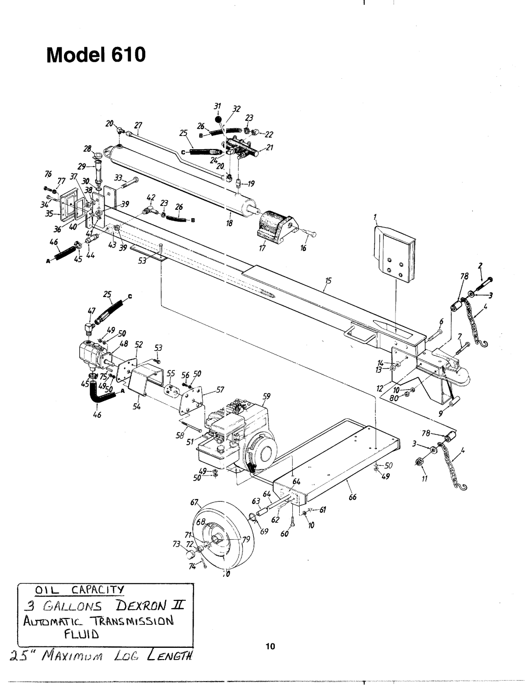 MTD 242-610-000 manual 