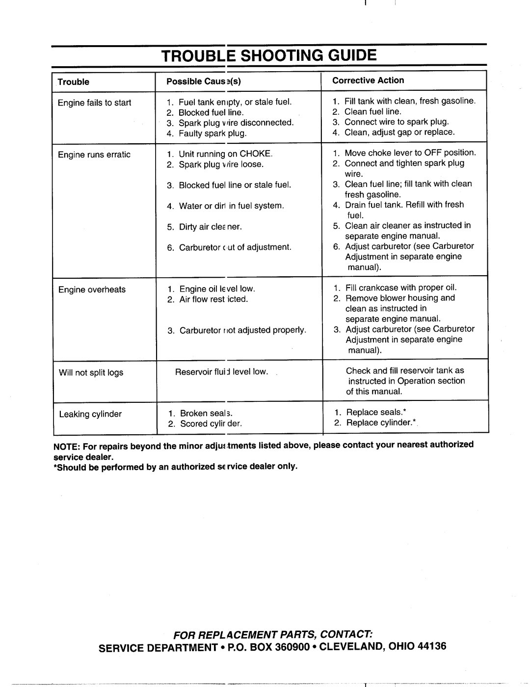 MTD 242-610-000 manual 