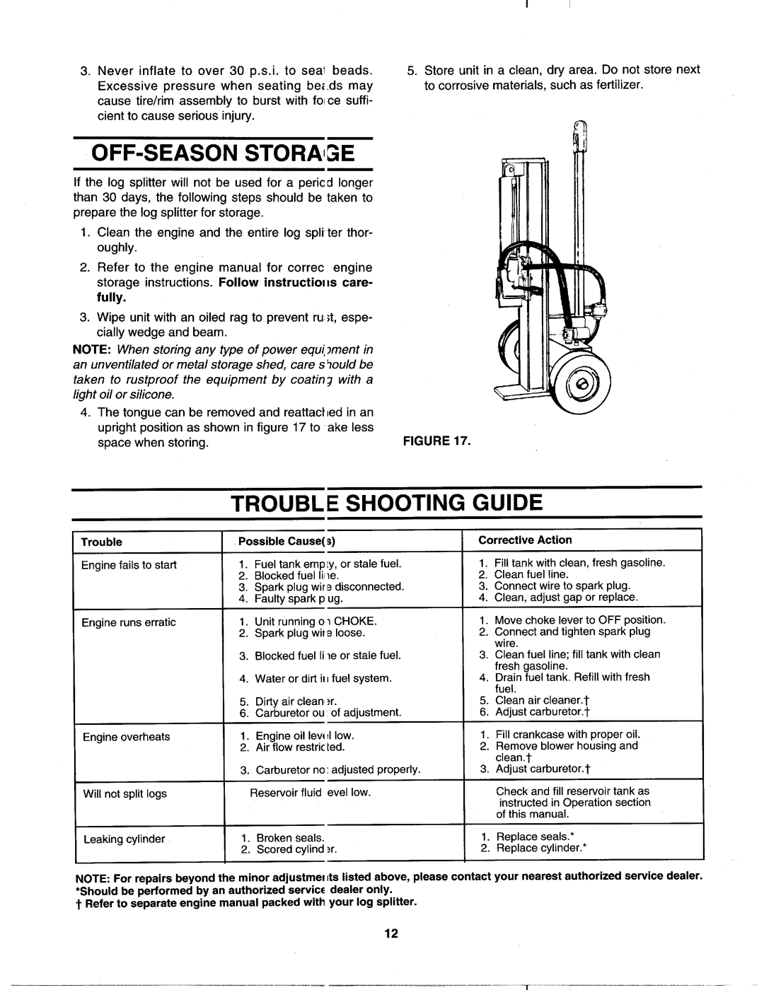 MTD 242-630-000 manual 