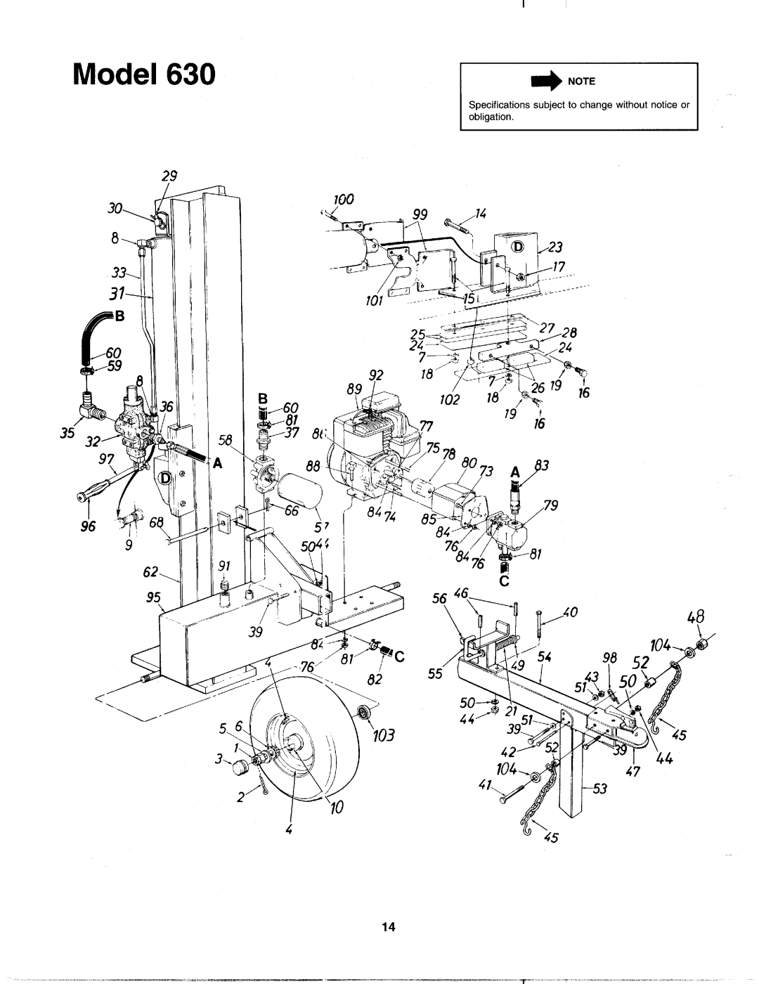 MTD 242-630-000 manual 