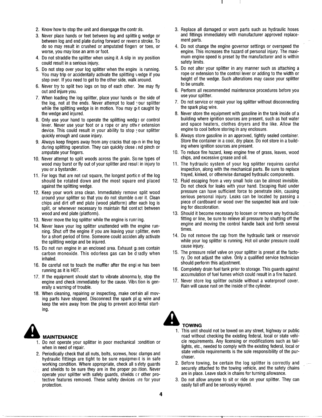 MTD 242-630-000 manual 