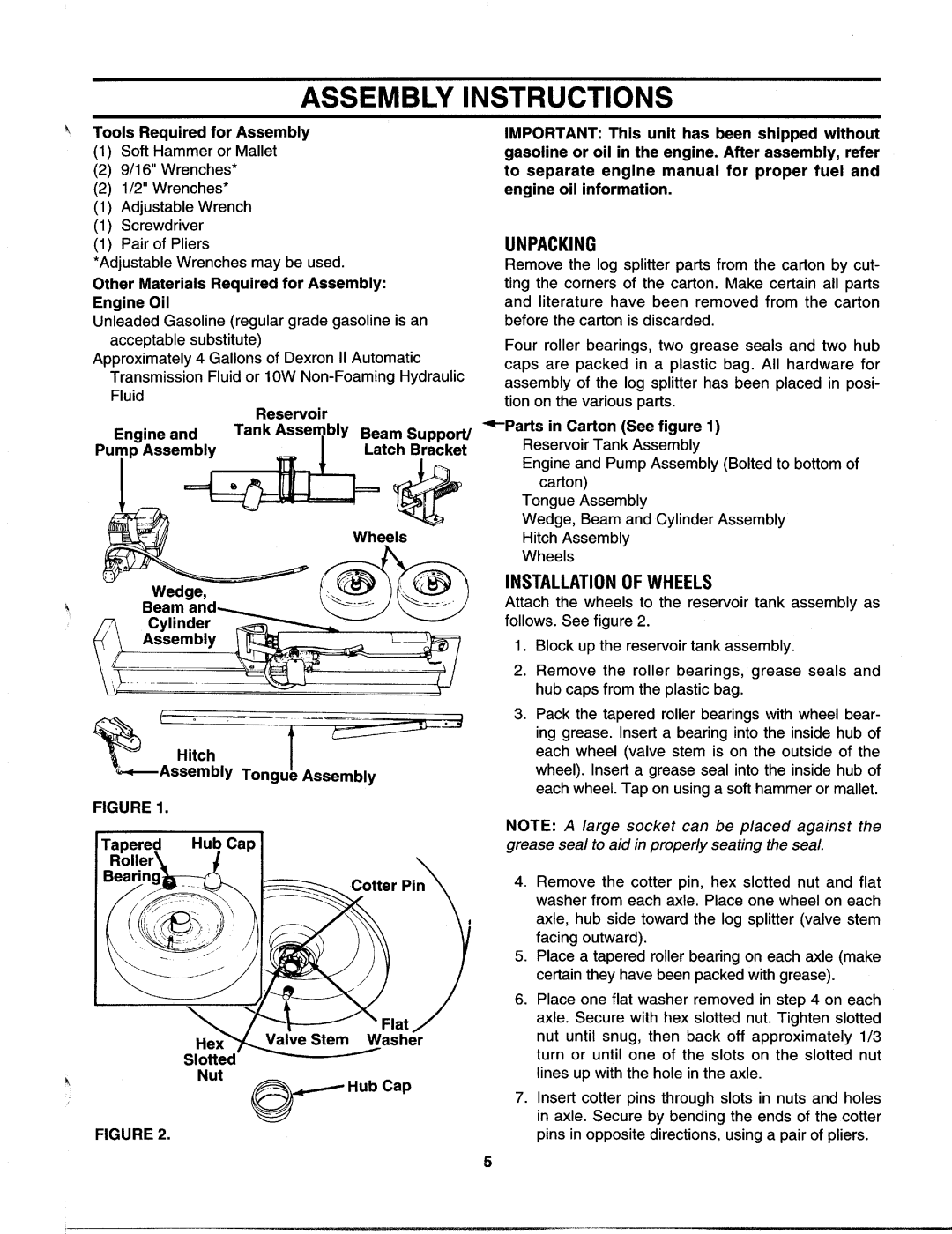 MTD 242-630-000 manual 