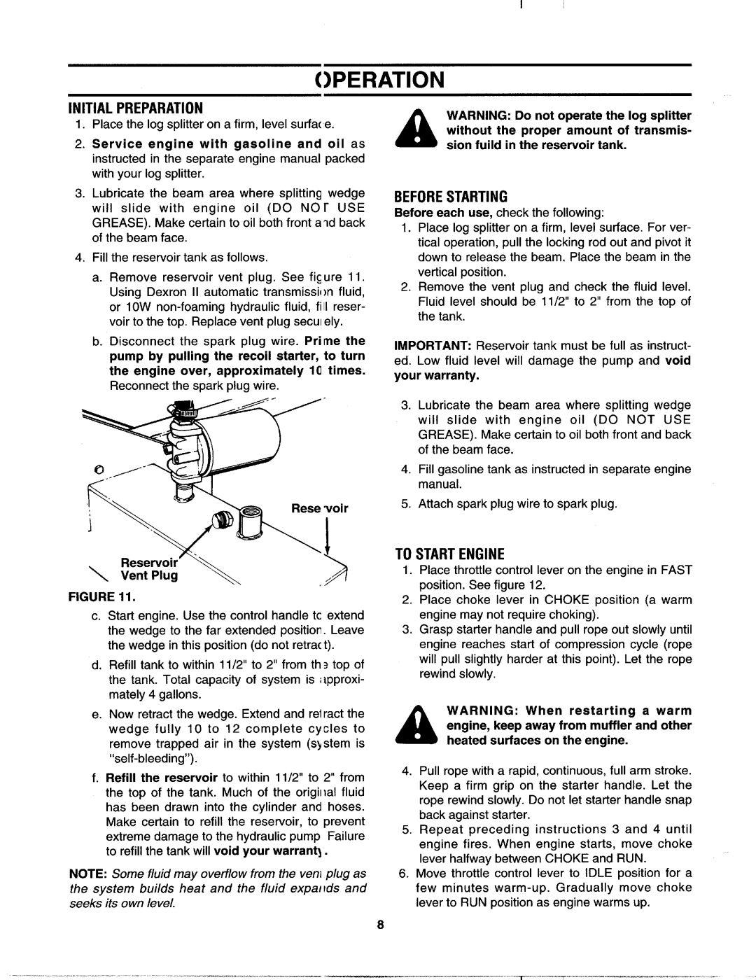 MTD 242-630-000 manual 