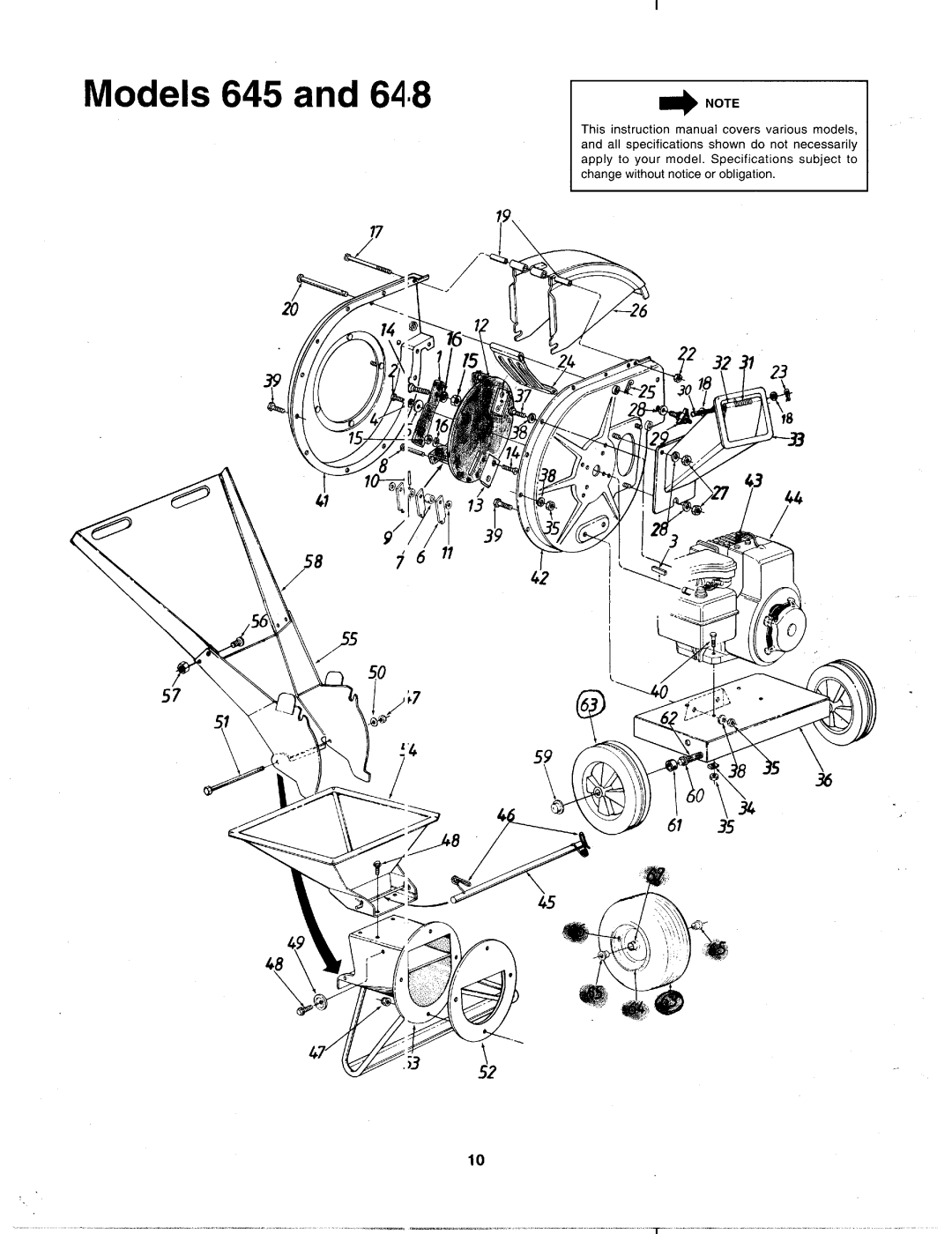 MTD 242-645-000, 242-648-000, 242A648-000, 242A645-000 manual 