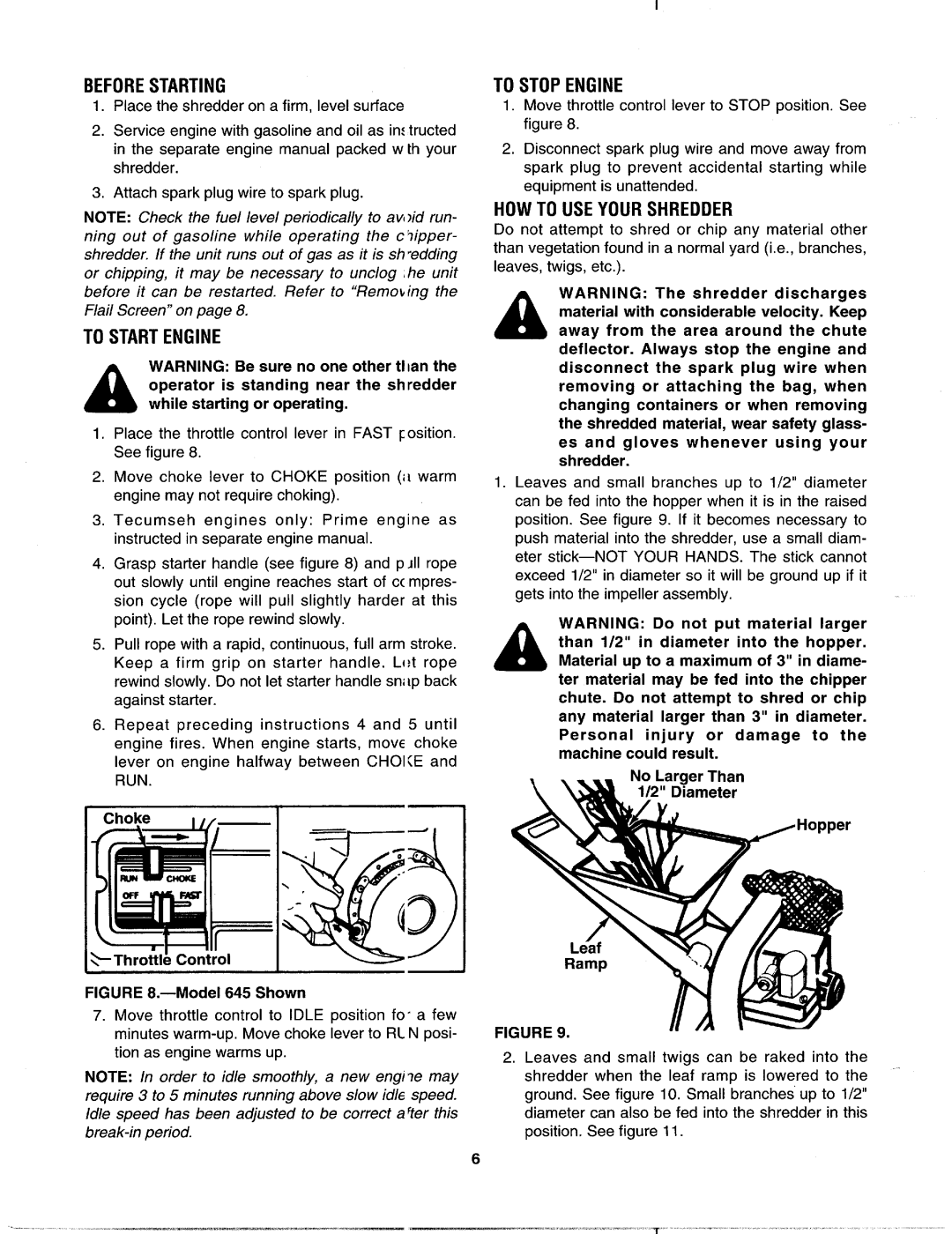 MTD 242-645-000, 242-648-000, 242A648-000, 242A645-000 manual 