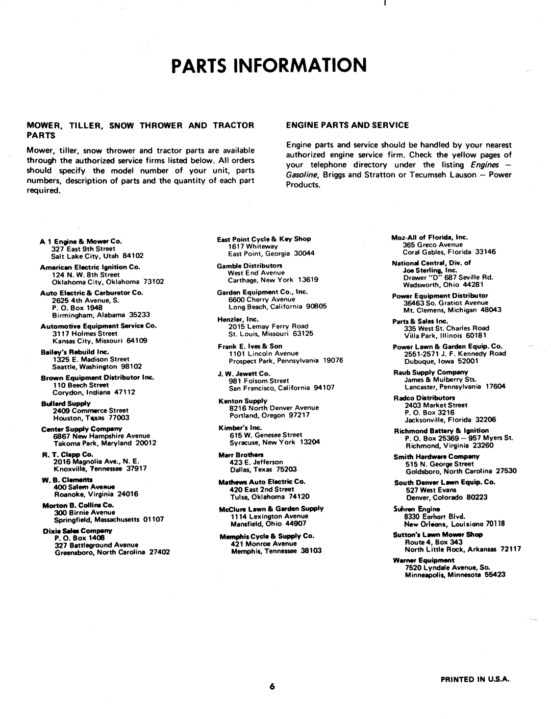 MTD 242-654 manual 