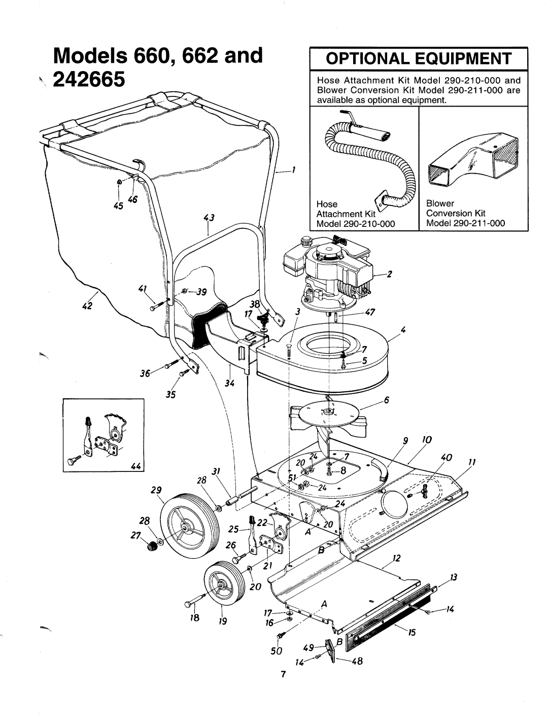 MTD 242-662-000, 242665, 242-660-000 manual 