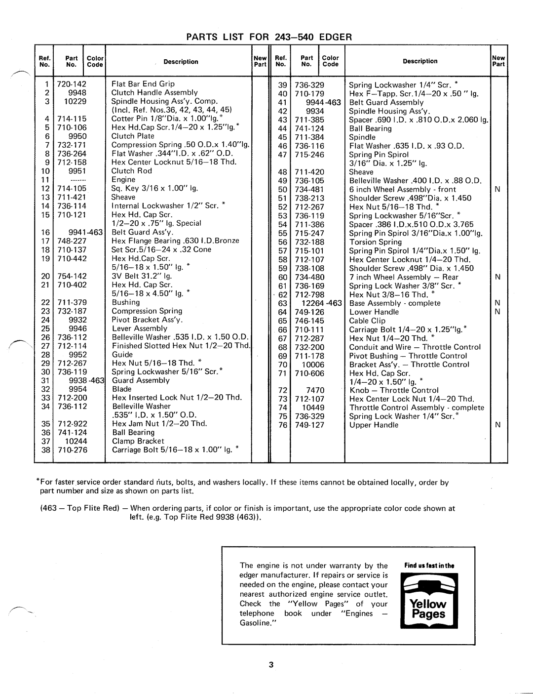 MTD 243-540 manual 