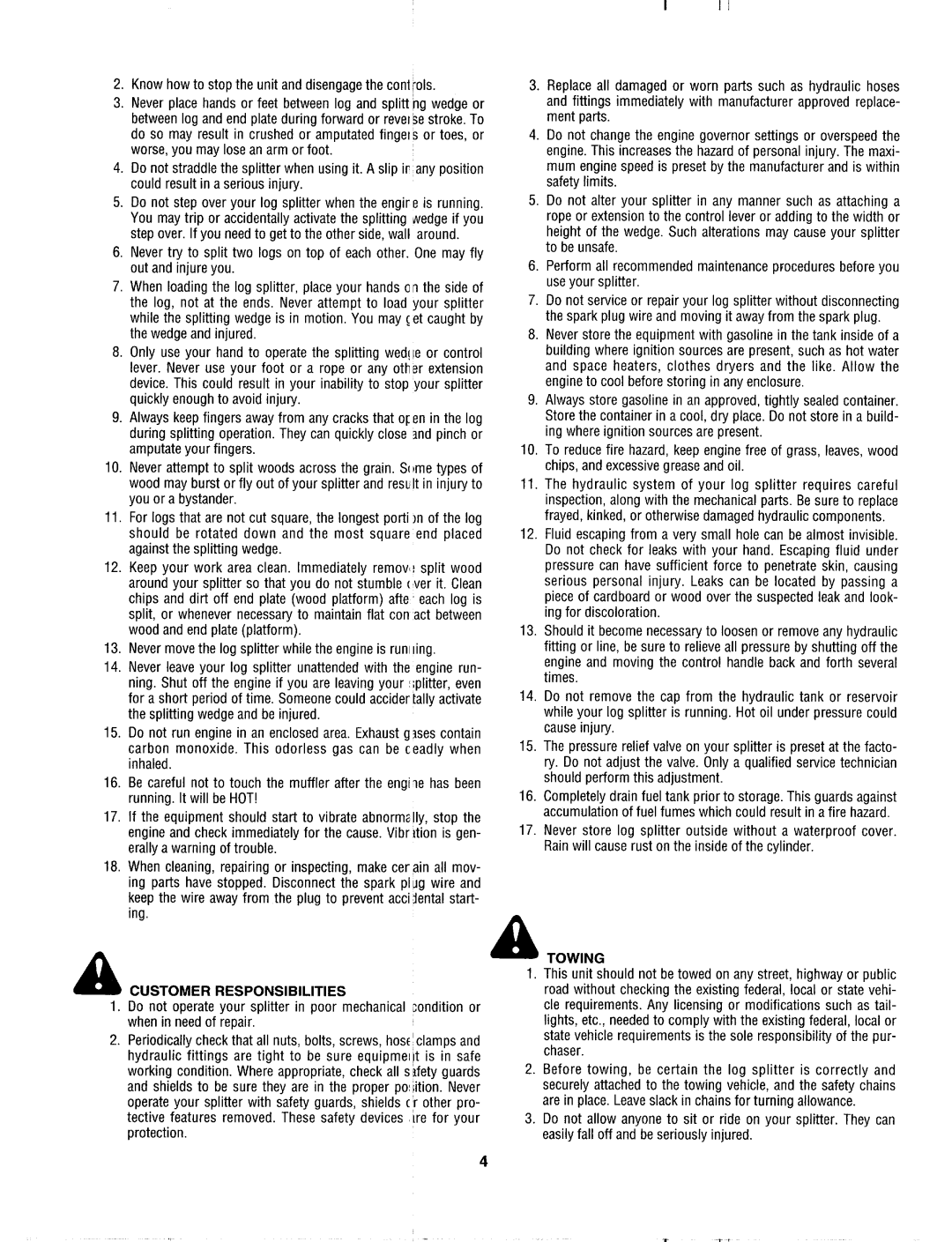 MTD 243-630-000 manual 