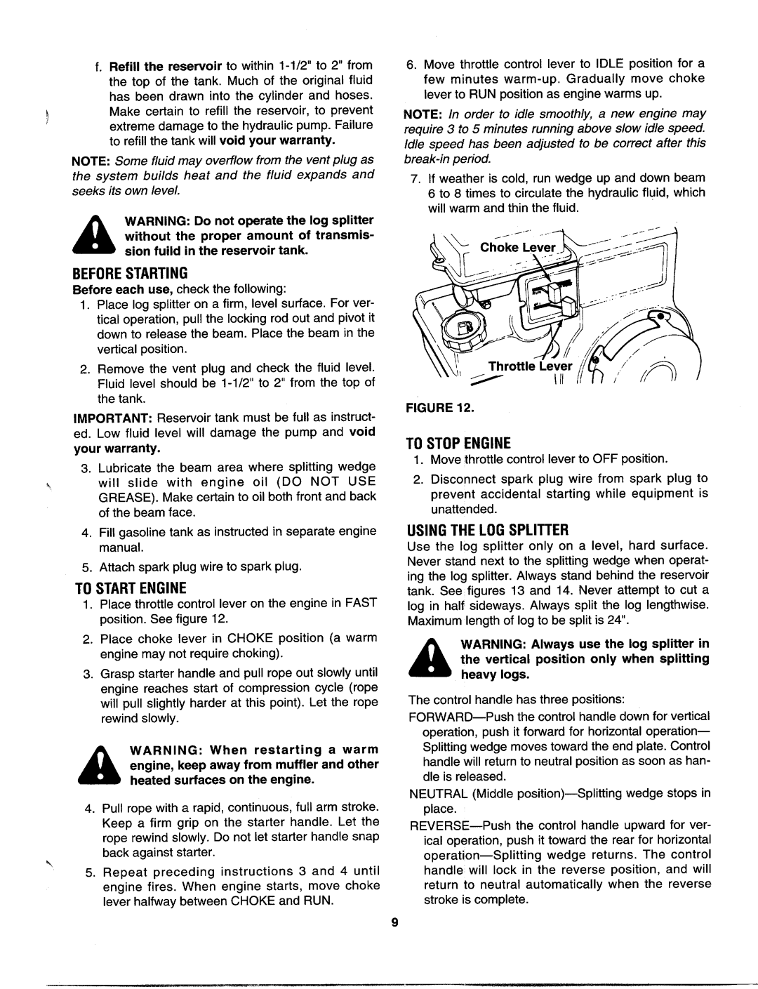 MTD 243-630-000 manual 