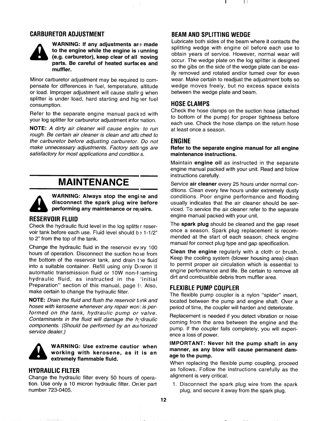 MTD 243-638-000 manual 