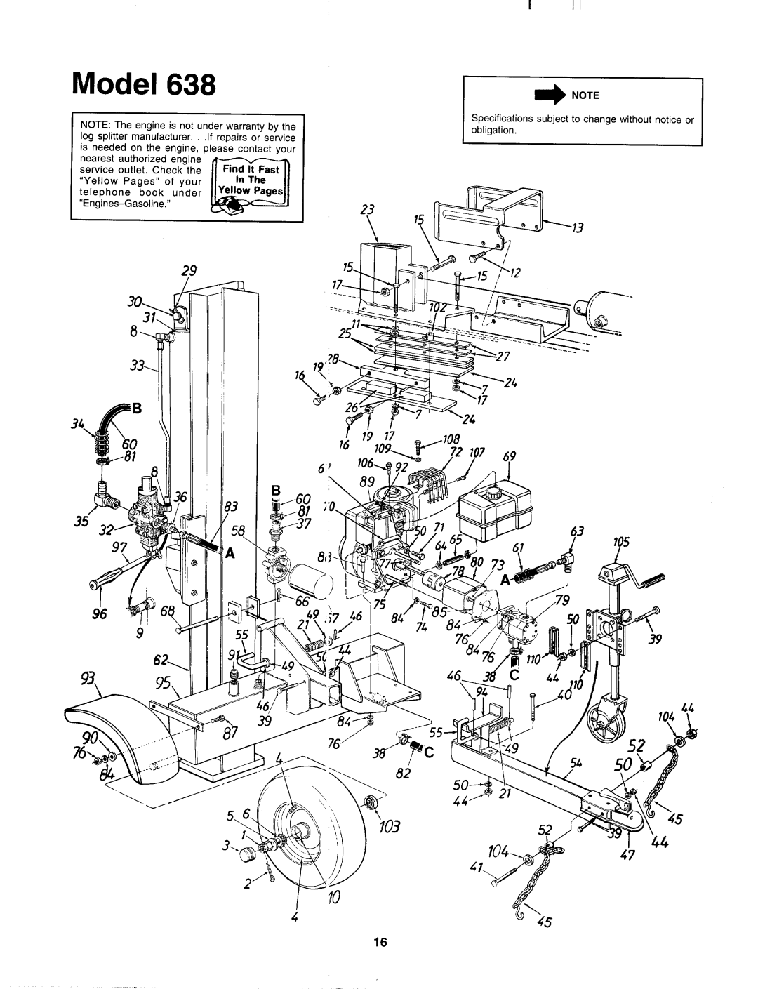 MTD 243-638-000 manual 