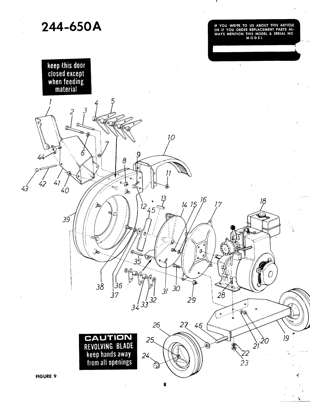 MTD 244-650A manual 