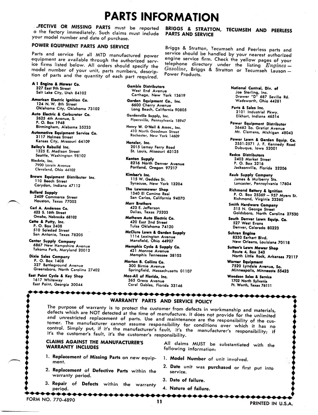 MTD 244-680A, 244-670A manual 