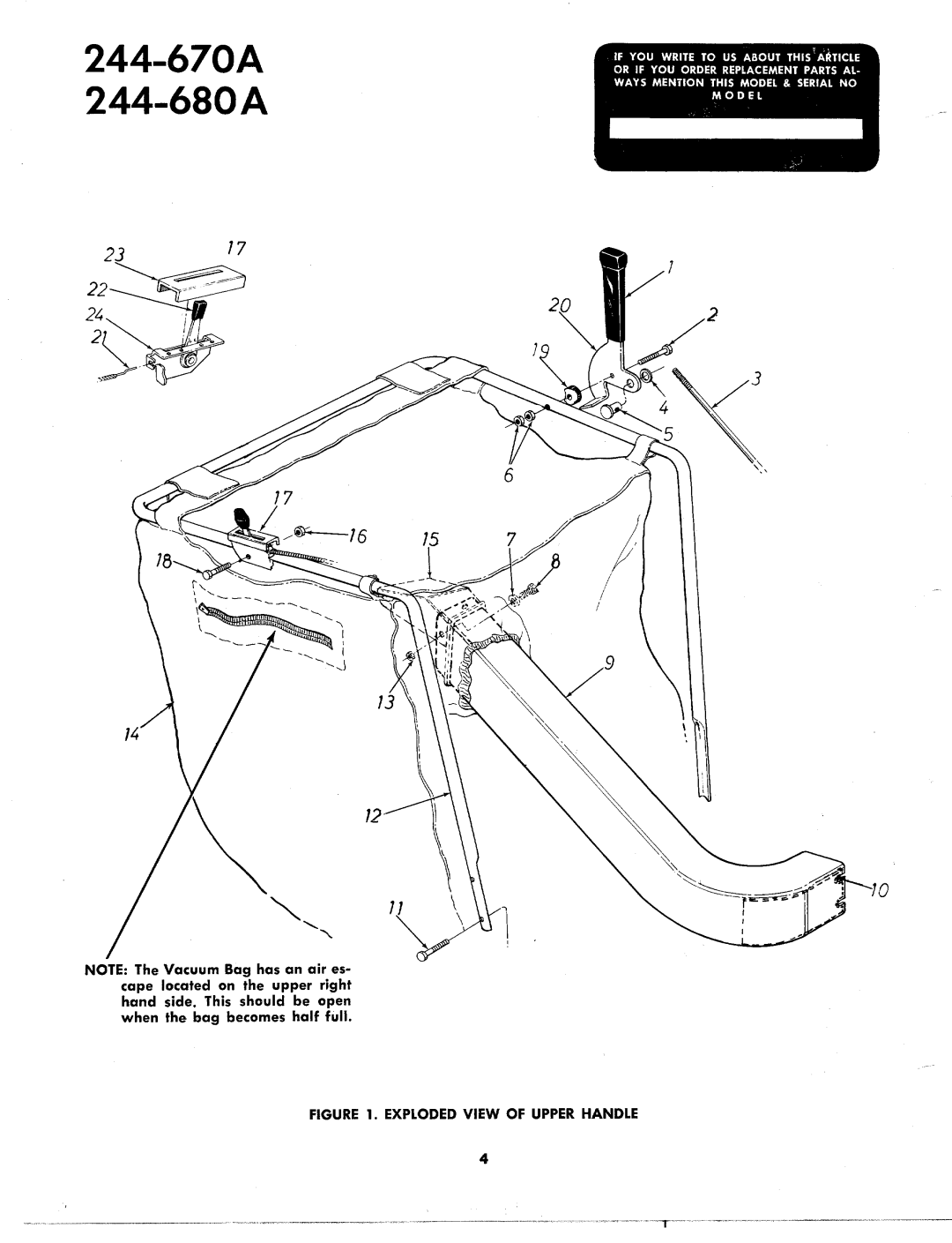 MTD 244-670A, 244-680A manual 