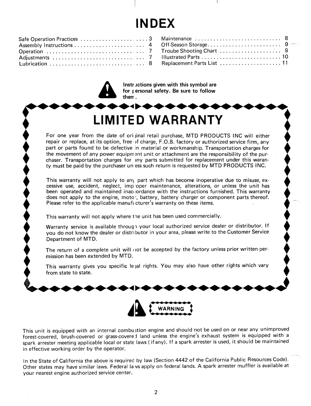 MTD 245-596-000, 24596S manual 