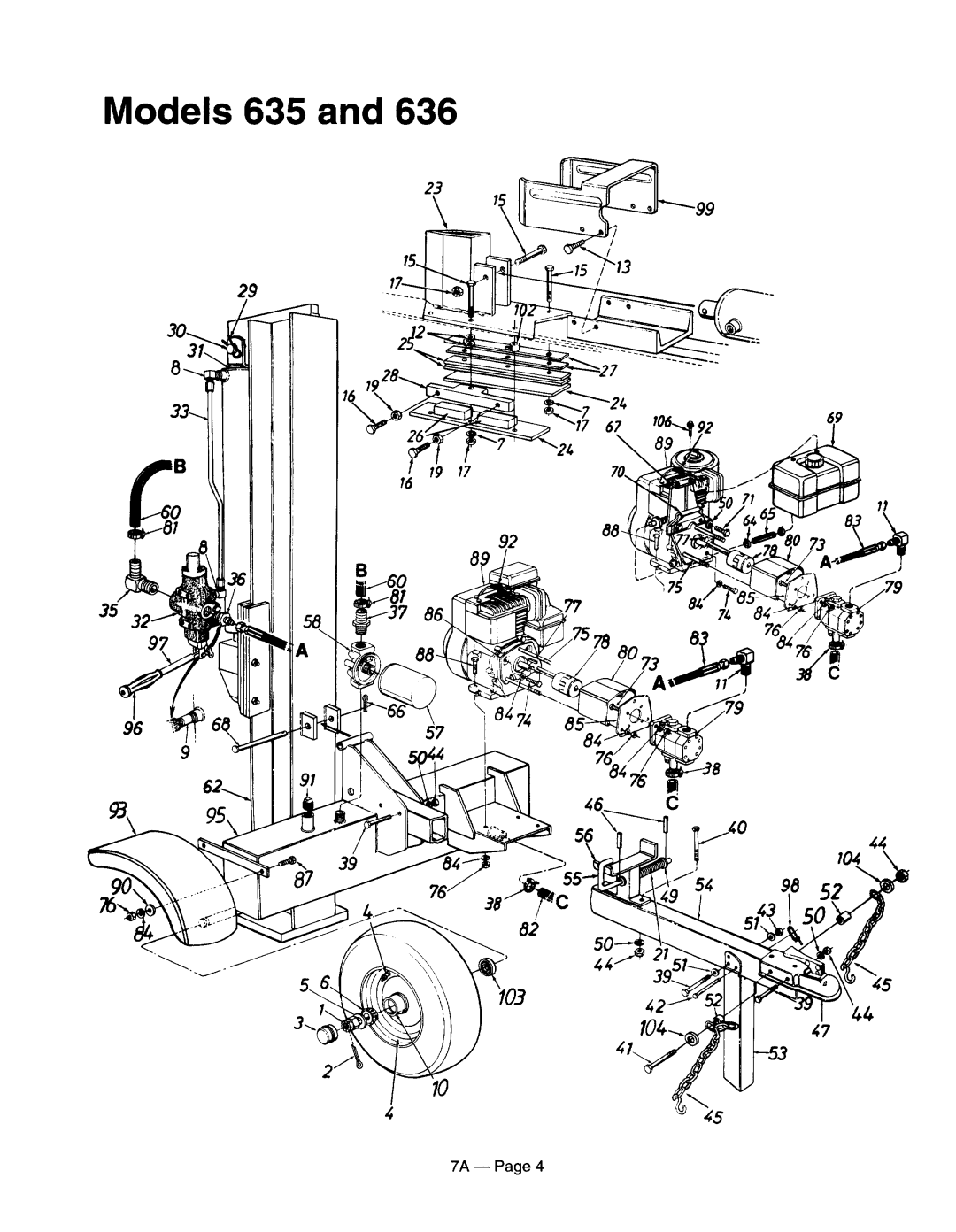 MTD 245-635-000, 245-631-000, 245-630-000, 245-638-000, 245-636-000 manual 