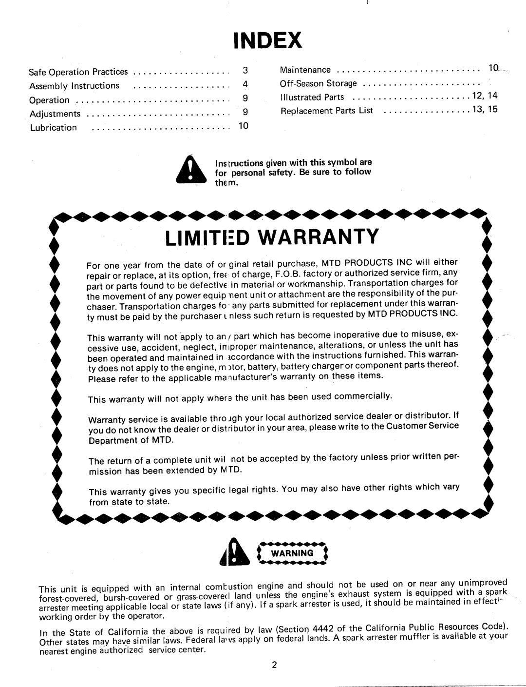 MTD 245-675-000, 245-685-000, 245-689-000, 24677S, 24687S manual 