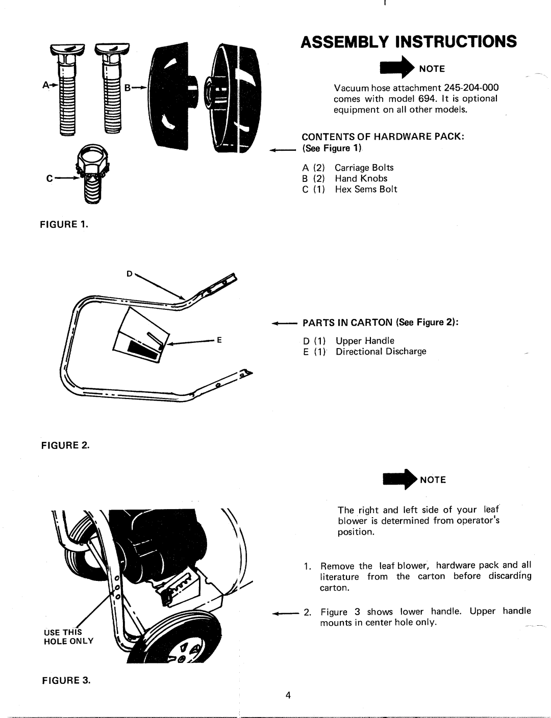 MTD 245-693-000, 24695S, 245-694-000, 245-692-000 manual 