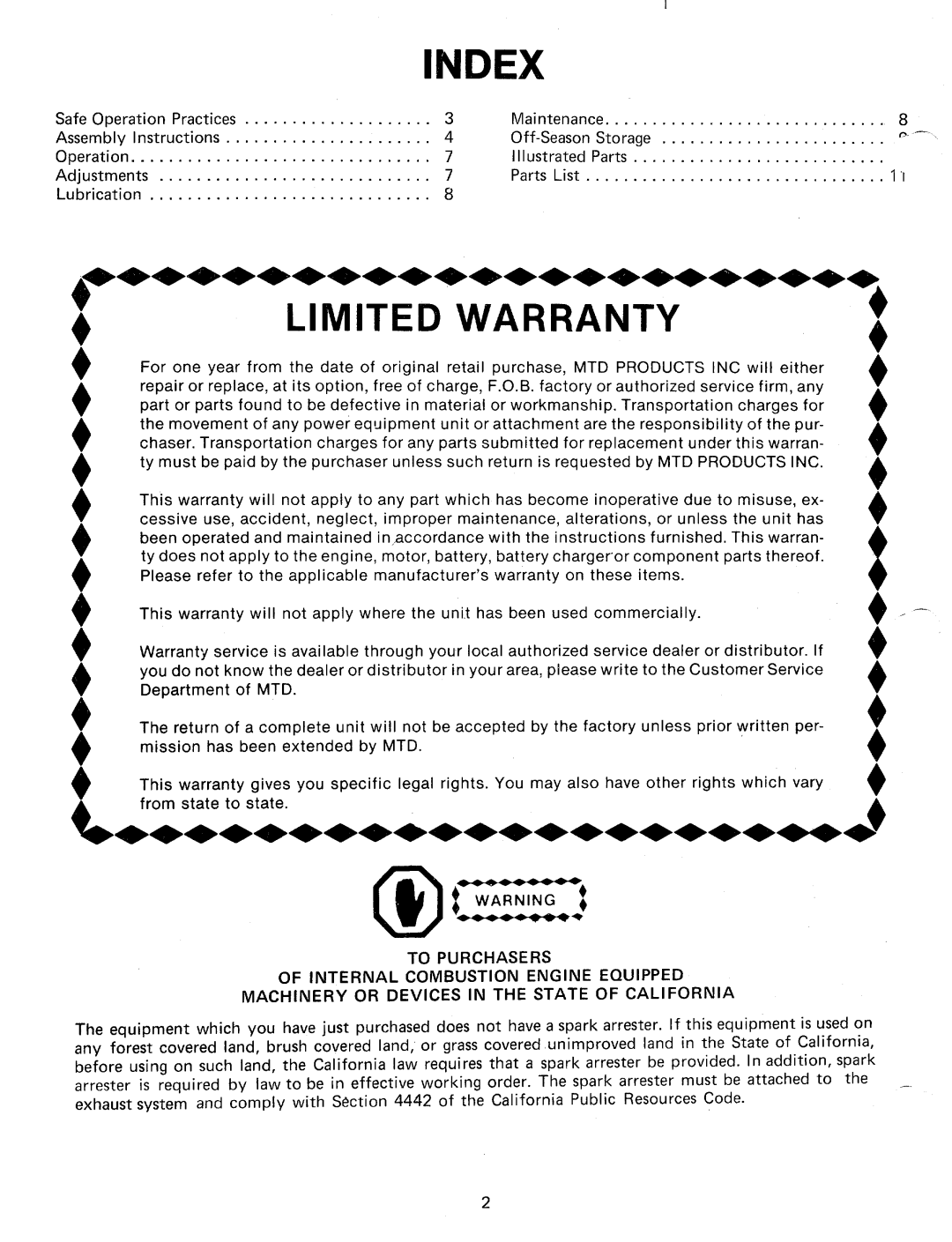 MTD 24595-A, 242-595A manual 