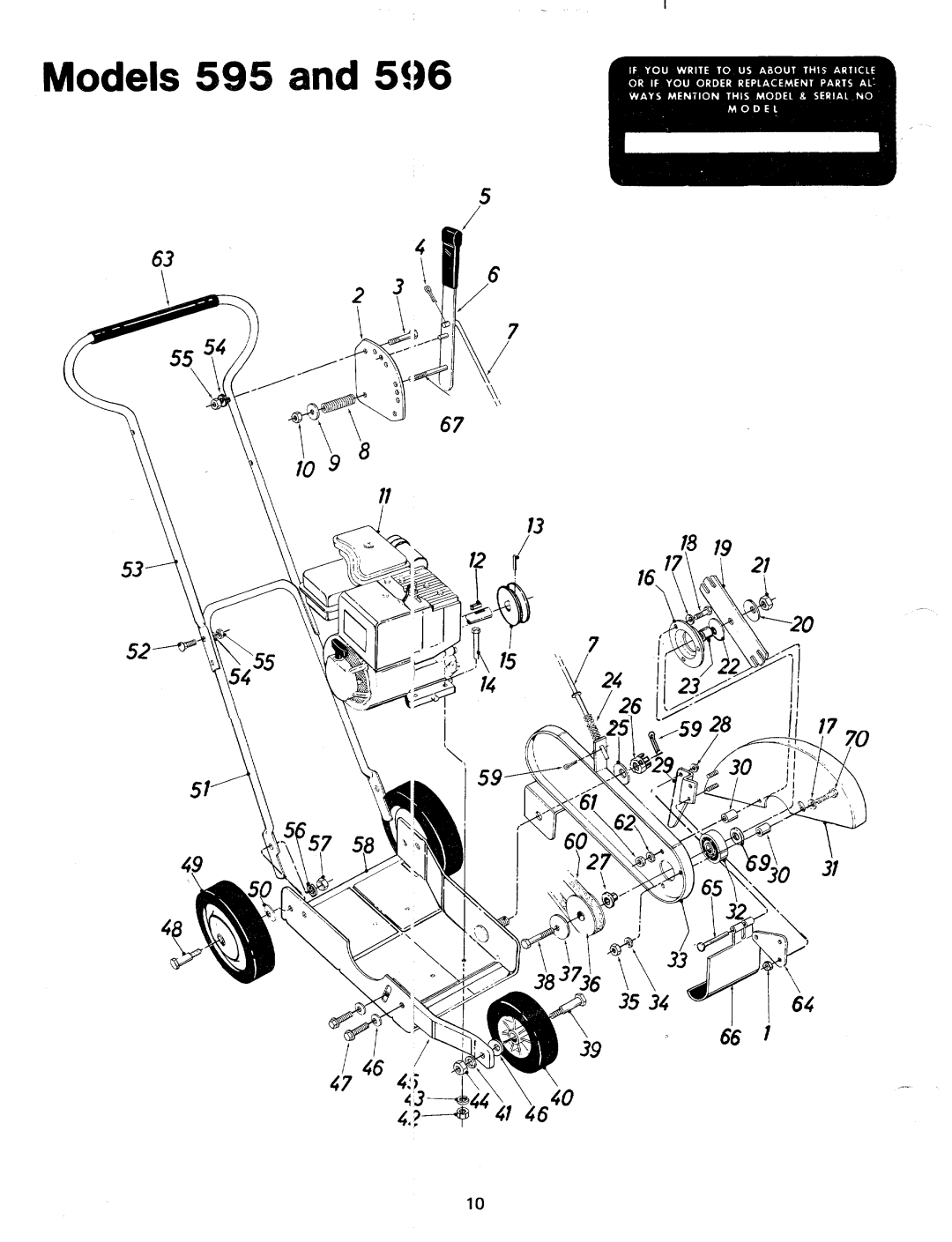 MTD 24596L, 244-595-000 manual 