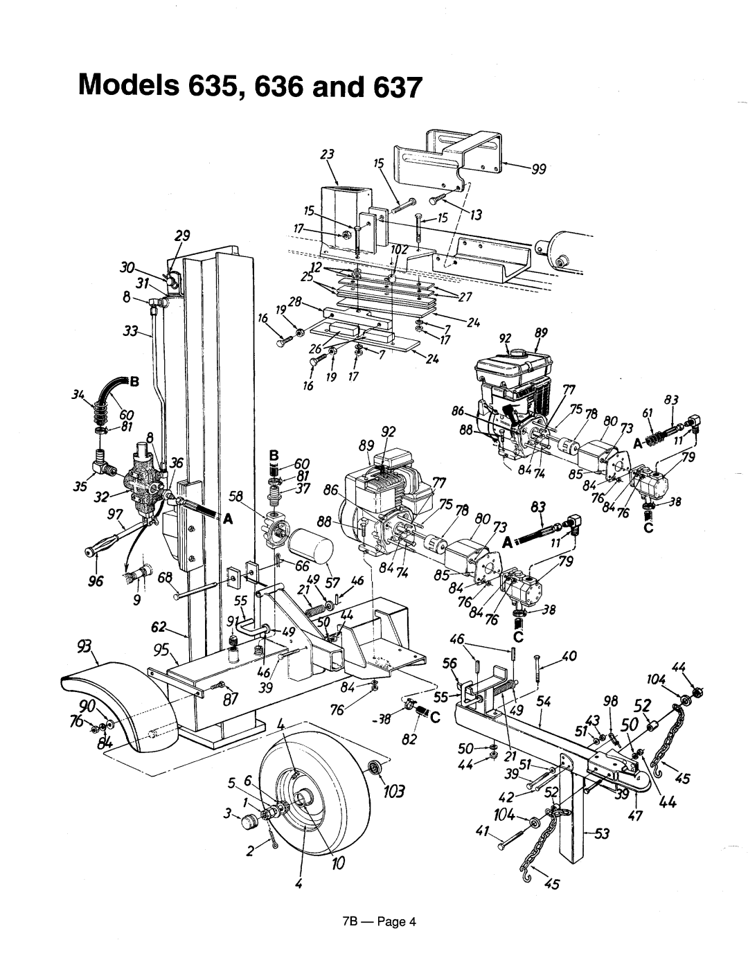 MTD 246-635-000, 246-631-000, 246-638-000, 246-636-000, 246-630-000, 246-637-000, 246-634-000 manual 