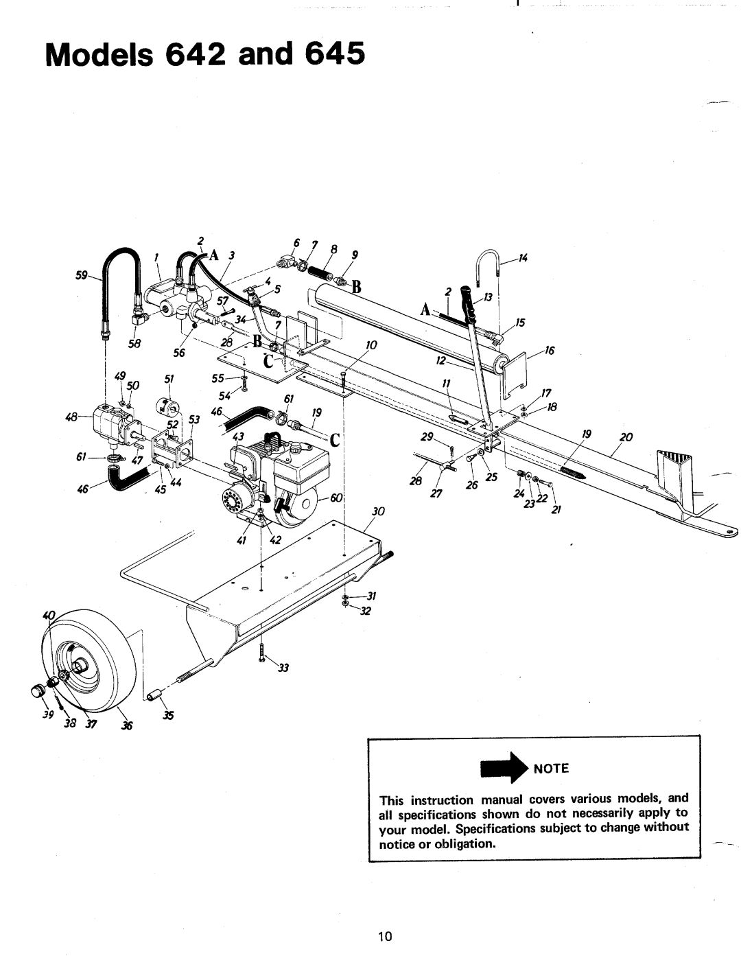 MTD 242-645A, 24642-A, 24645-A, 242-642A manual 