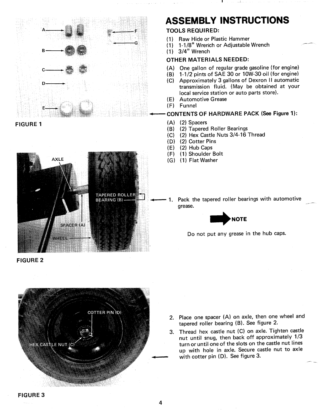 MTD 24642-A, 24645-A, 242-645A, 242-642A manual 