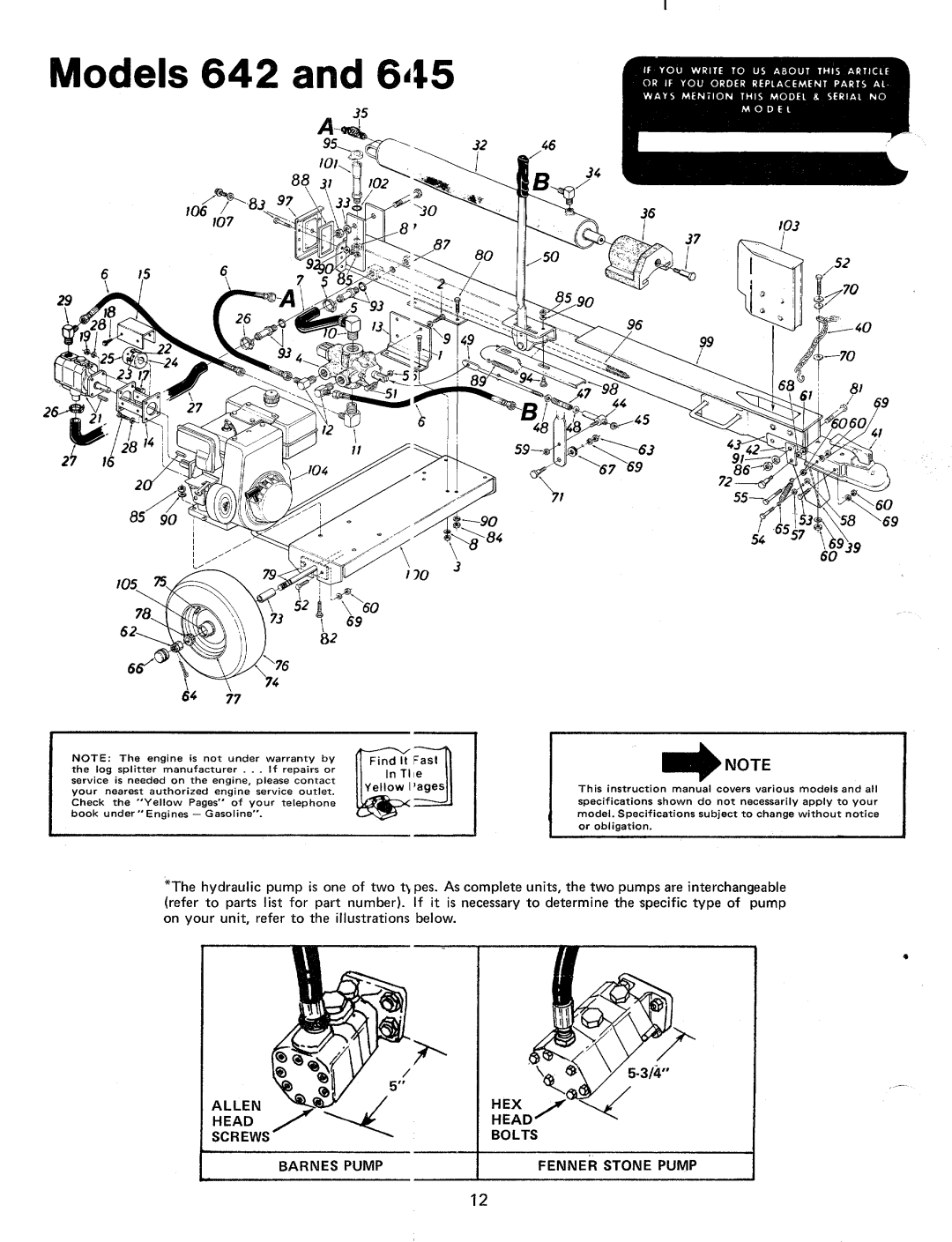 MTD 24642S, 24645S, 245-645-000, 245-642-000 manual 