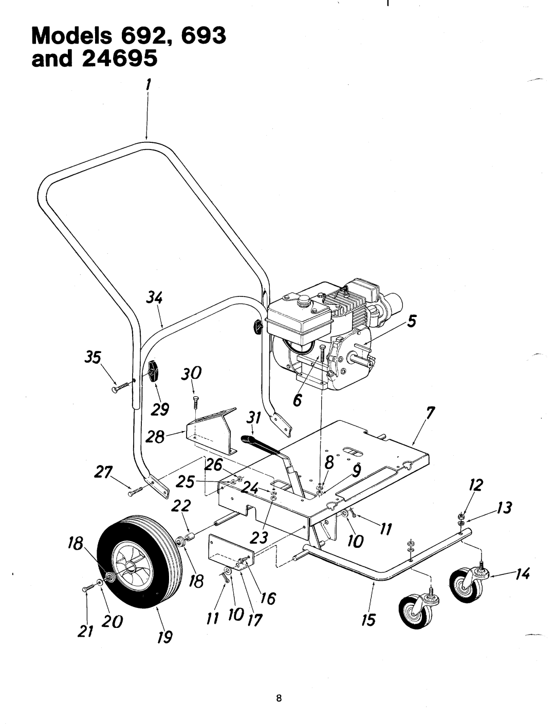 MTD 242-693A, 24695A, 242-692A manual 