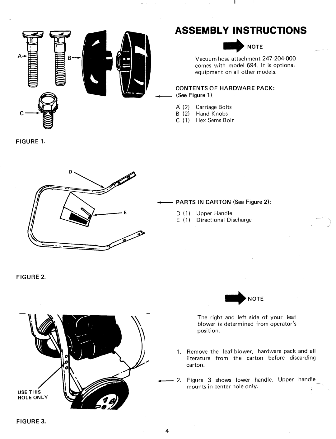 MTD 24695B, 247-693-000, 247-692-000, 247-694-000 manual 