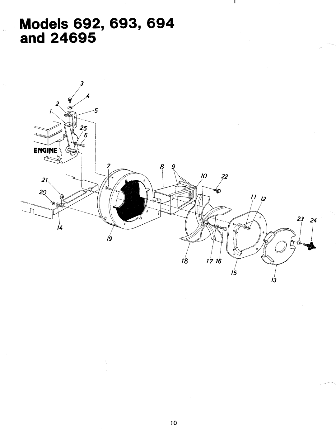 MTD 243-692A, 24695U, 243-693A, 243-694A manual 