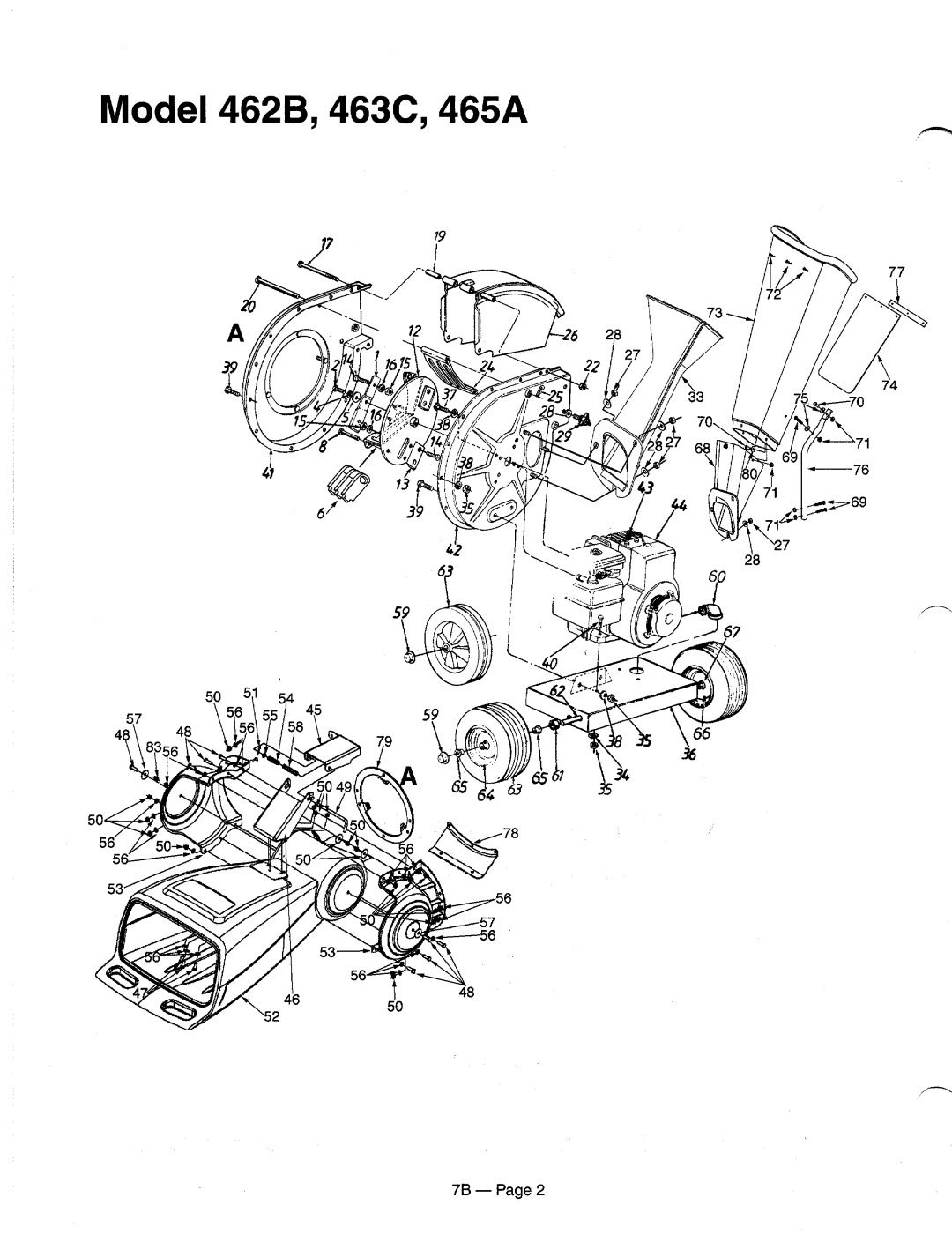 MTD 247-465A000, 247-463C000, 247-462B000 manual 