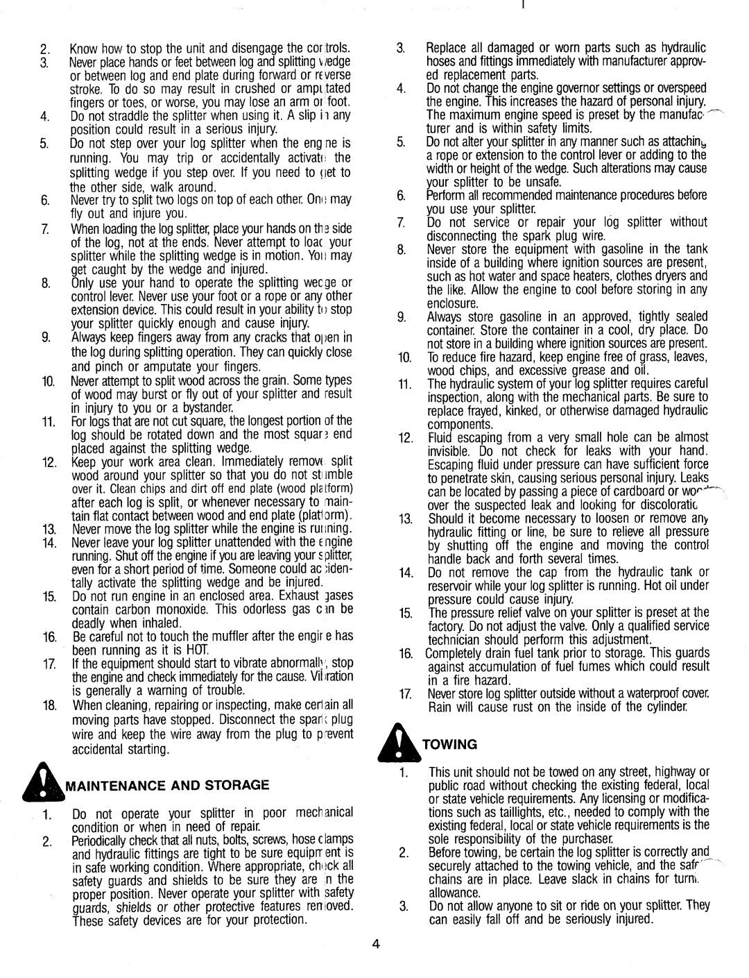 MTD 248-622-003, 248-623-003 manual 