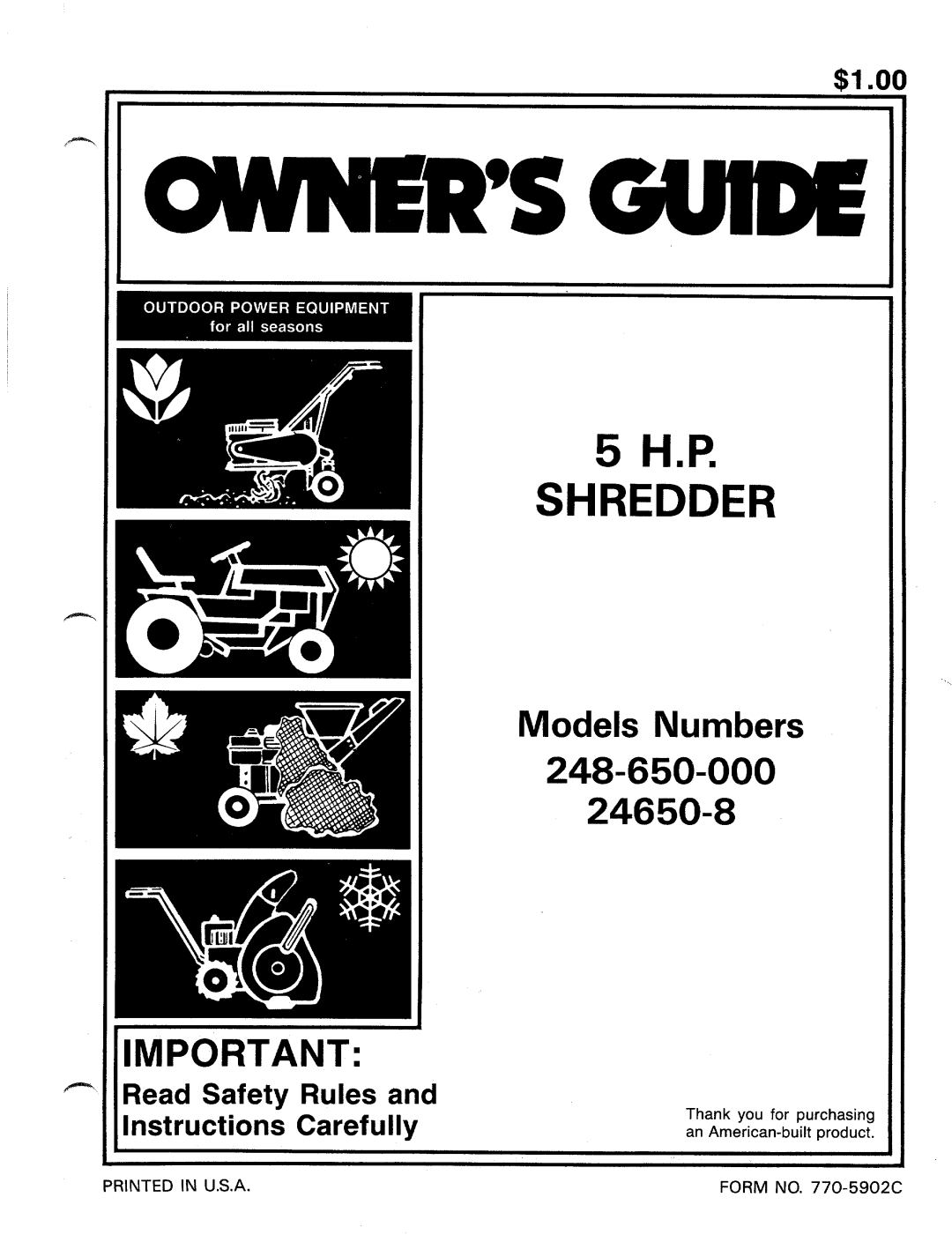 MTD 24650-8, 248-650-000 manual 